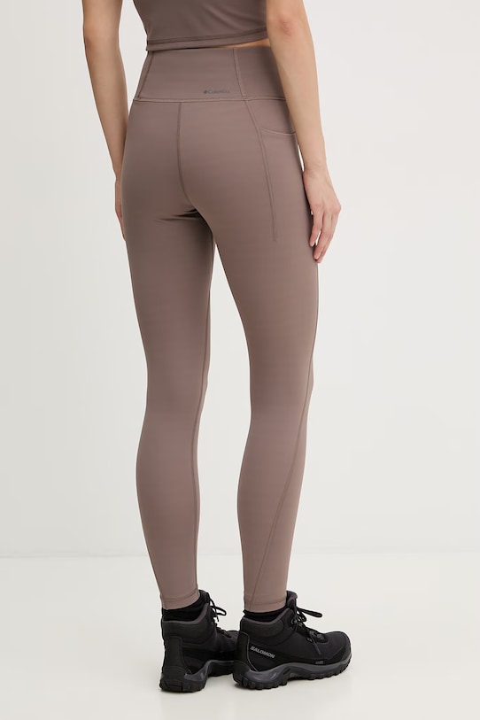 Odzież Columbia legginsy damskie Loneridge 2155741 brązowy