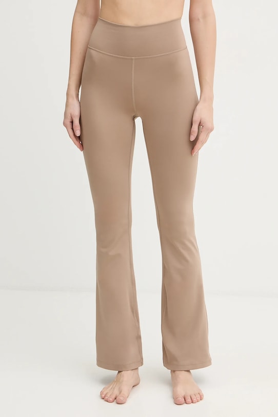 adidas Performance legginsy do jogi All Me z elastanem beżowy JV7792