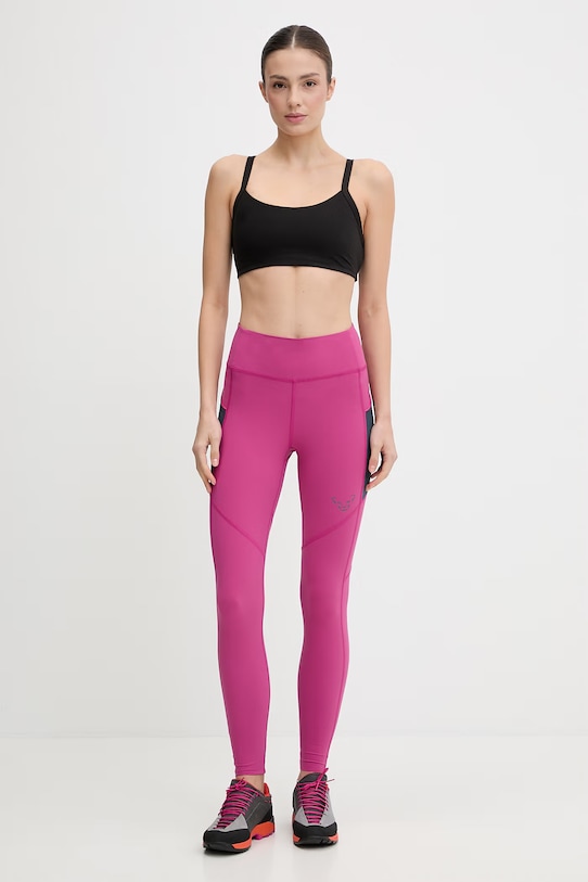Dynafit legginsy treningowe ULTRA 08.0000071905 różowy SS26