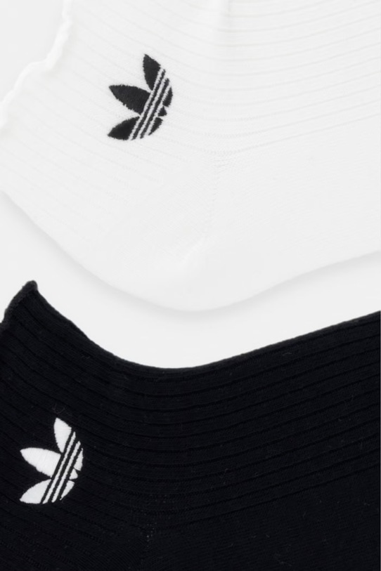 adidas Originals skarpety damskie z bawełną Ruffle 2-pack KD8367 biały SS26