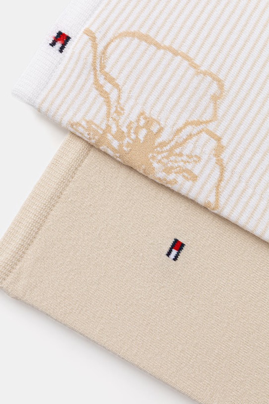 Tommy Hilfiger skarpety damskie 2-pack 701238773 beżowy SS26