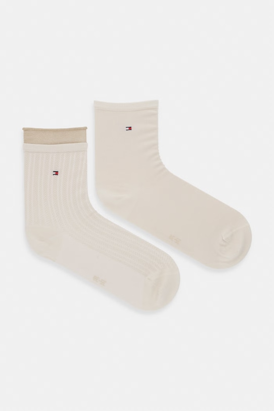 Tommy Hilfiger skarpety damskie 2-pack beżowy 701238774