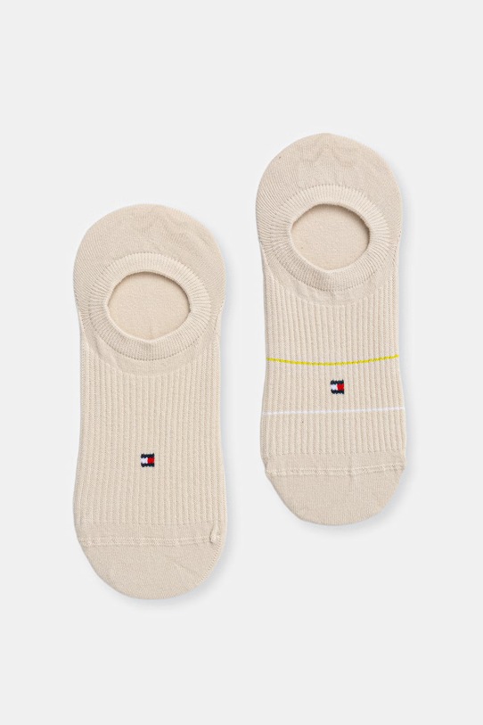 Tommy Hilfiger skarpetki 2-pack skarpetki krótkie beżowy 701238780