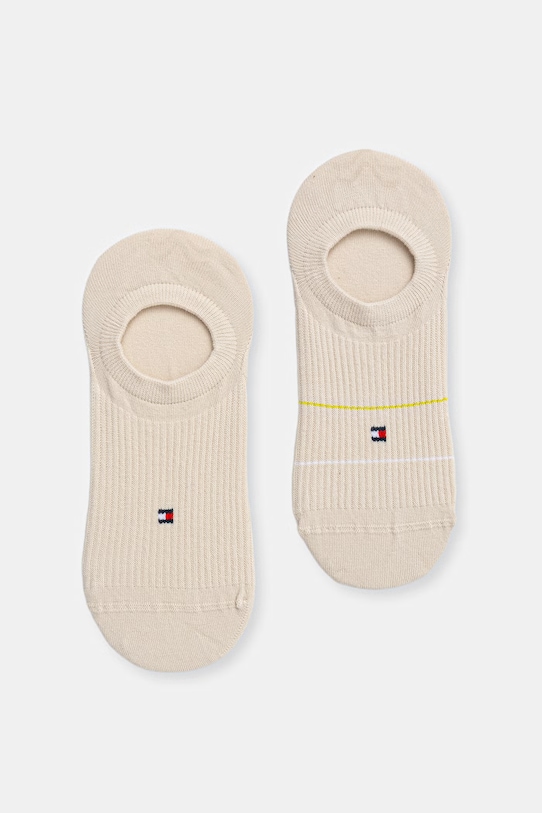 Tommy Hilfiger skarpetki 2-pack skarpetki krótkie beżowy 701238780