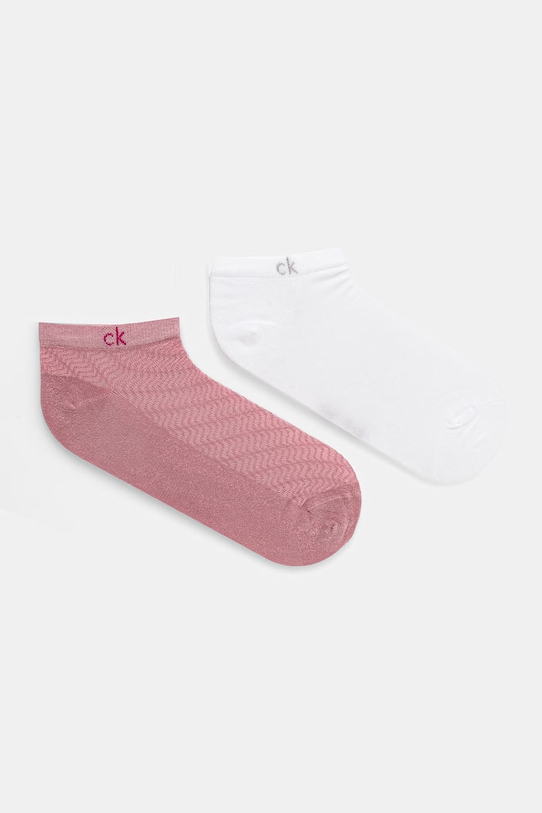 Calvin Klein skarpety damskie 2-pack różowy 701238124
