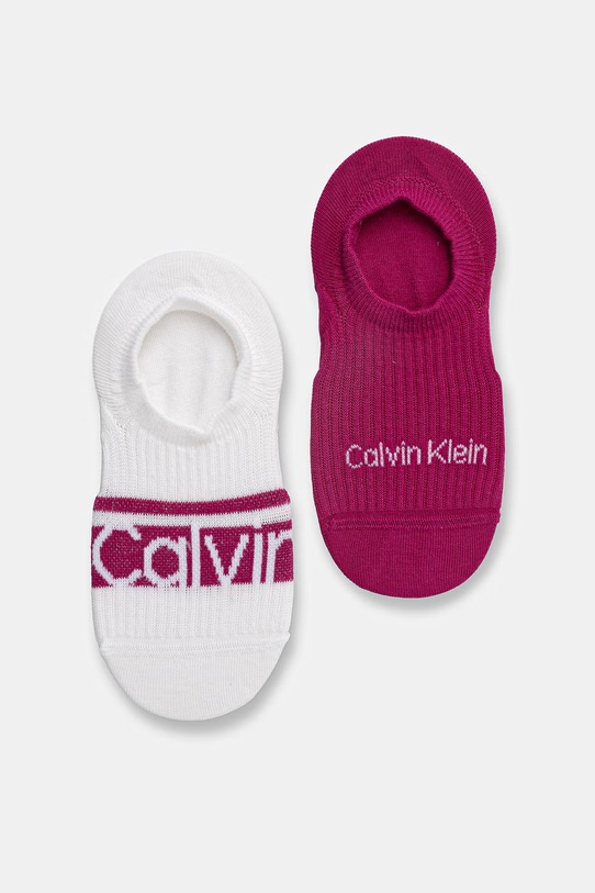 Calvin Klein skarpety stopki damskie 2-pack różowy 701238130