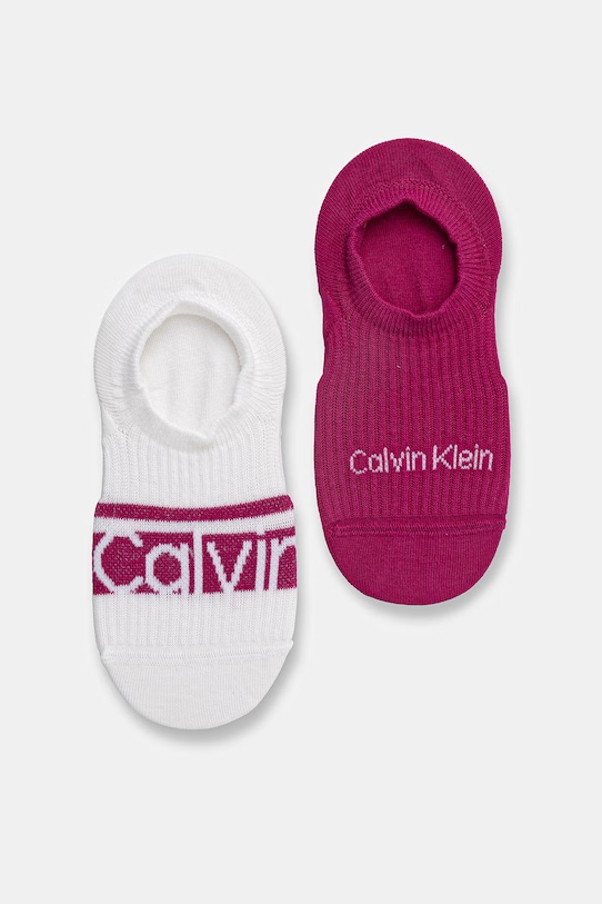 Calvin Klein skarpety stopki damskie 2-pack różowy 701238130