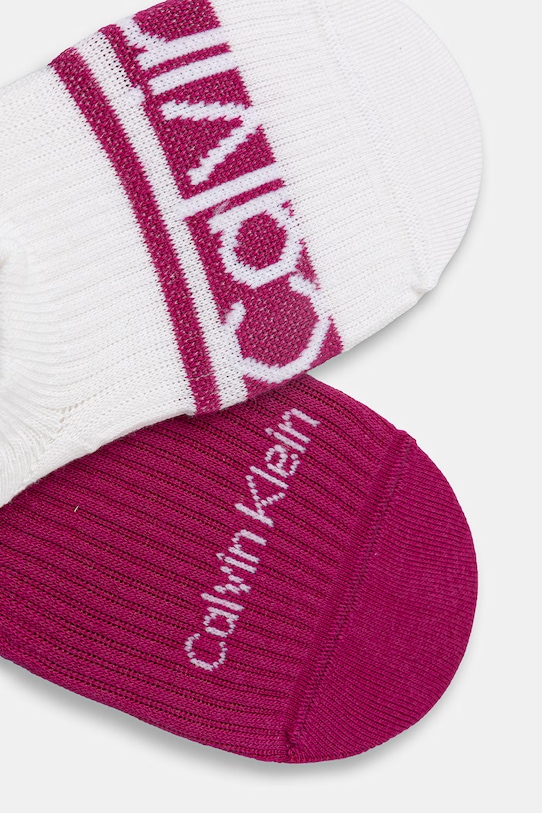 Calvin Klein skarpety stopki damskie 2-pack 701238130 różowy SS26
