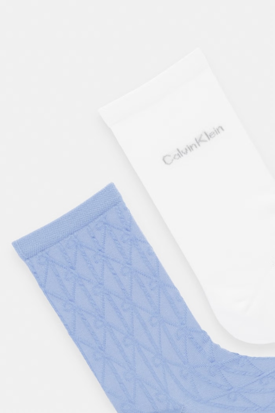 Calvin Klein skarpety damskie 2-pack 701237676 niebieski SS26