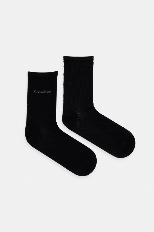 Calvin Klein skarpety damskie 2-pack czarny 701237676