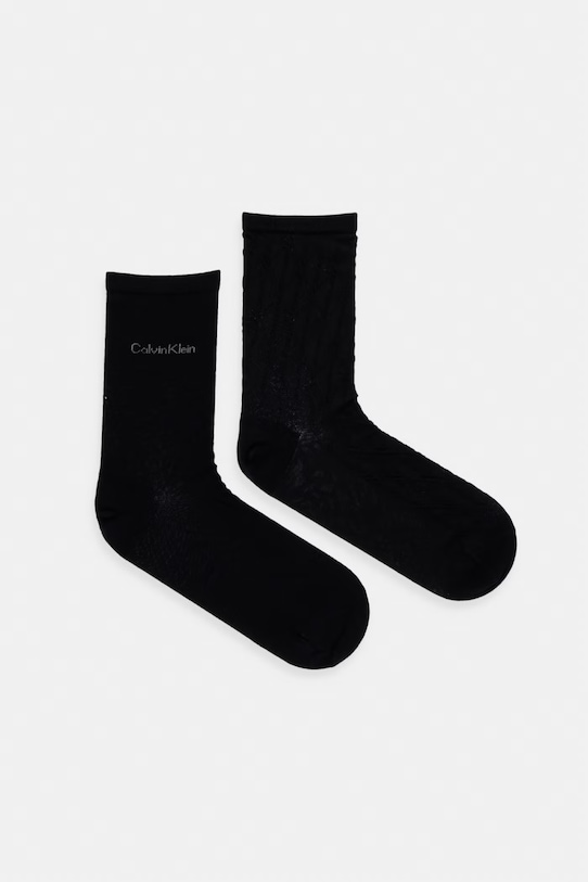 Calvin Klein skarpety damskie 2-pack czarny 701237676