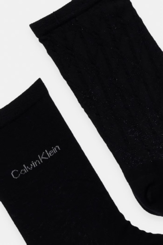 Calvin Klein skarpety damskie 2-pack 701237676 czarny SS26