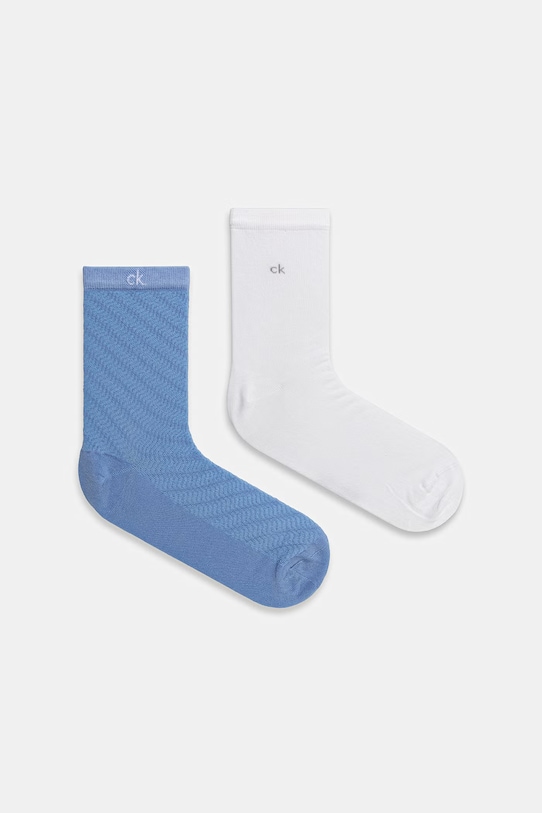 Calvin Klein skarpety damskie 2-pack niebieski 701238805
