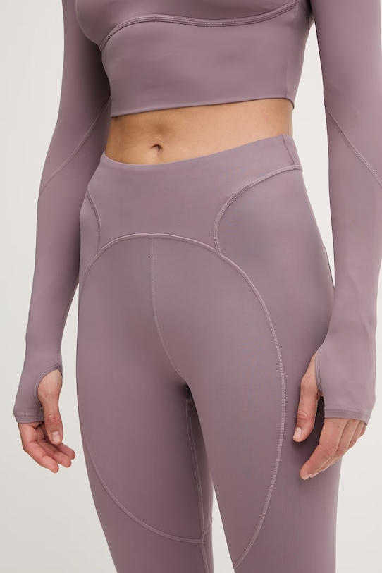 adidas by Stella McCartney legginsy damskie fioletowy KC1823