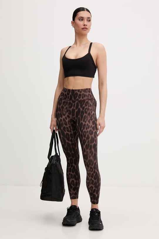 adidas Performance legginsy damskie KF9094 brązowy SS26