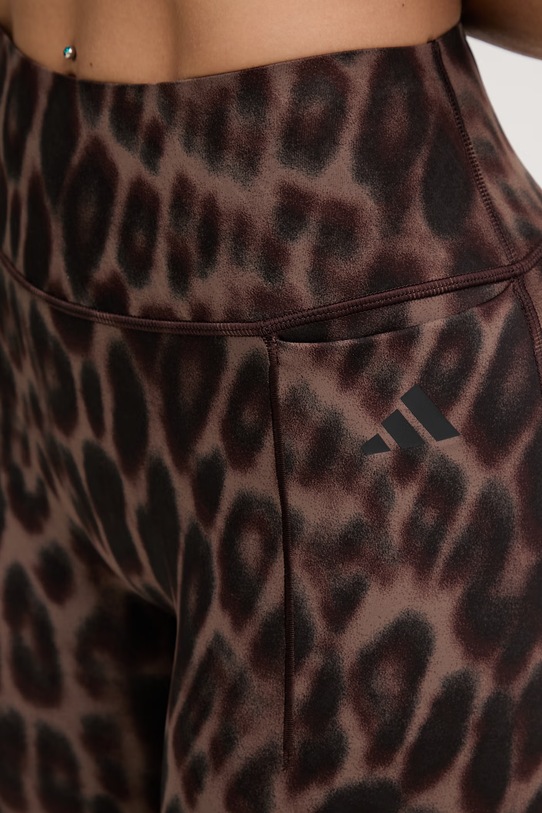 adidas Performance legginsy damskie brązowy KF9094