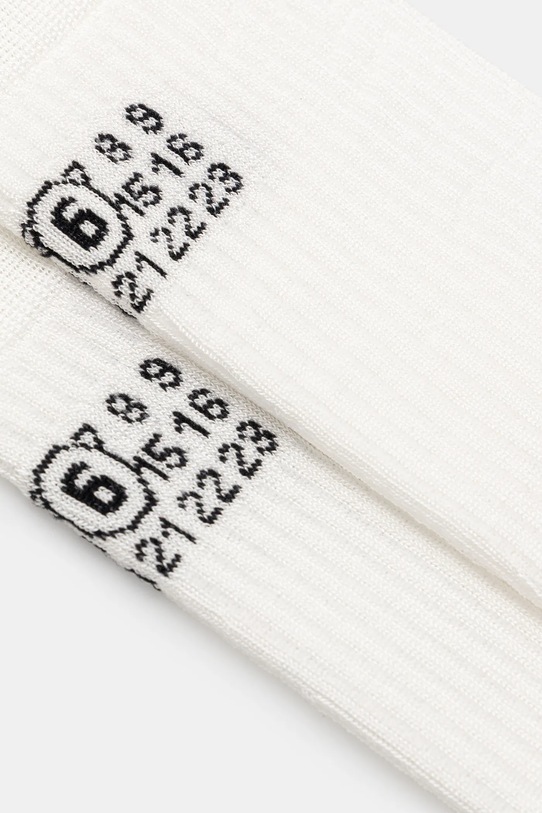 Κάλτσες MM6 Maison Margiela S52TL0038.M13244.101 λευκό SS26