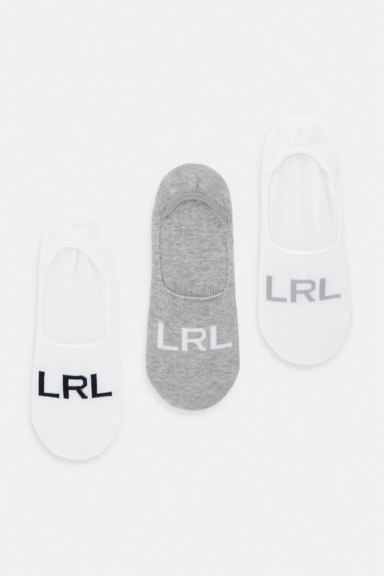 Lauren Ralph Lauren skarpety stopki damskie 3-pack biały 454972832