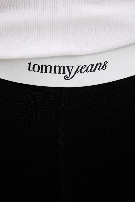 Tommy Jeans legginsy damskie z wiskozy czarny DW0DW22768