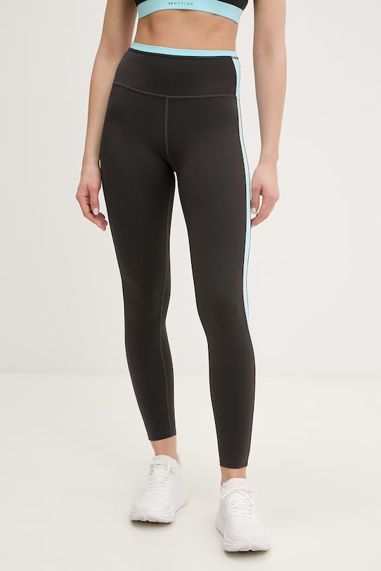 P.E Nation legginsy treningowe Convex wzorzyste szary 261G026