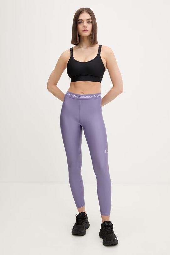 Under Armour legginsy treningowe HeatGear 6010002 fioletowy SS26