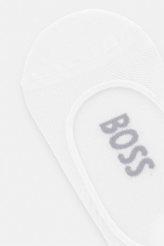 BOSS členkové ponožky dámske 2P IN Piquet 2-pak 50561170 biela SS26