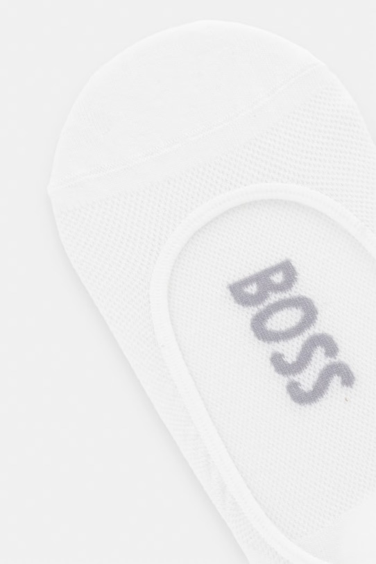 BOSS șosete scurte pentru femei 2P IN Piquet pachet de 2 50561170 alb SS26