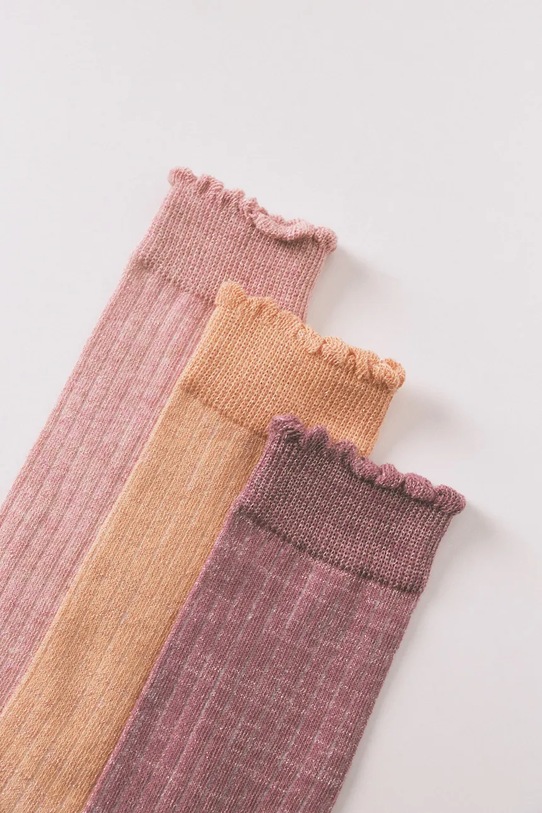 women'secret skarpety damskie z bawełną 3-pack 4483399 różowy SS26