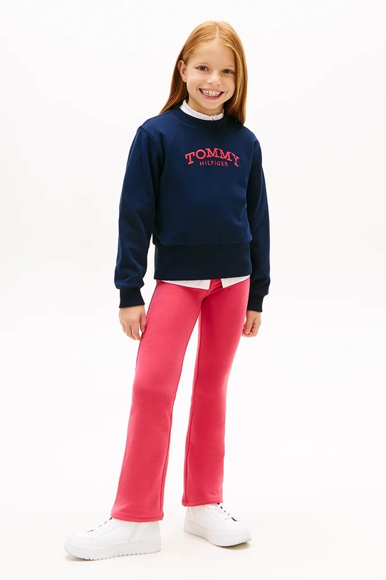 Dziewczynka Tommy Hilfiger spodnie dresowe dziecięce KG0KG08980.116.122.PPY2 różowy