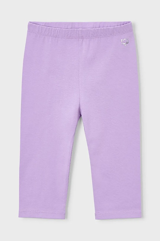 Mayoral legginsy dziecięce 723.6J.Mini.PPY2 fioletowy SS26