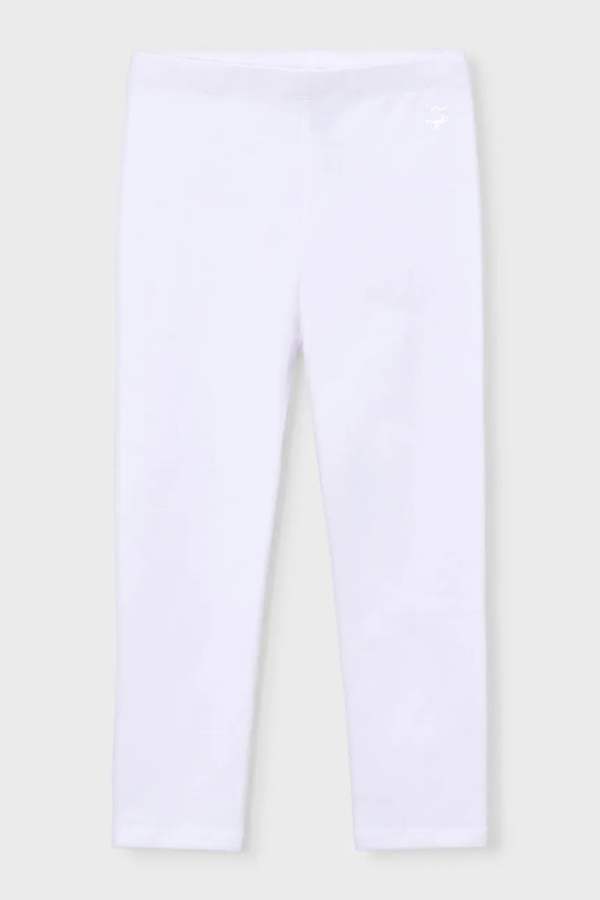 Mayoral legginsy dziecięce z elastanem biały 748.6H.Mini.PPY2