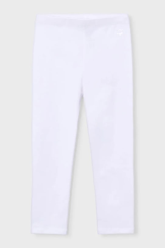 Mayoral legginsy dziecięce z elastanem biały 748.6H.Mini.PPY2