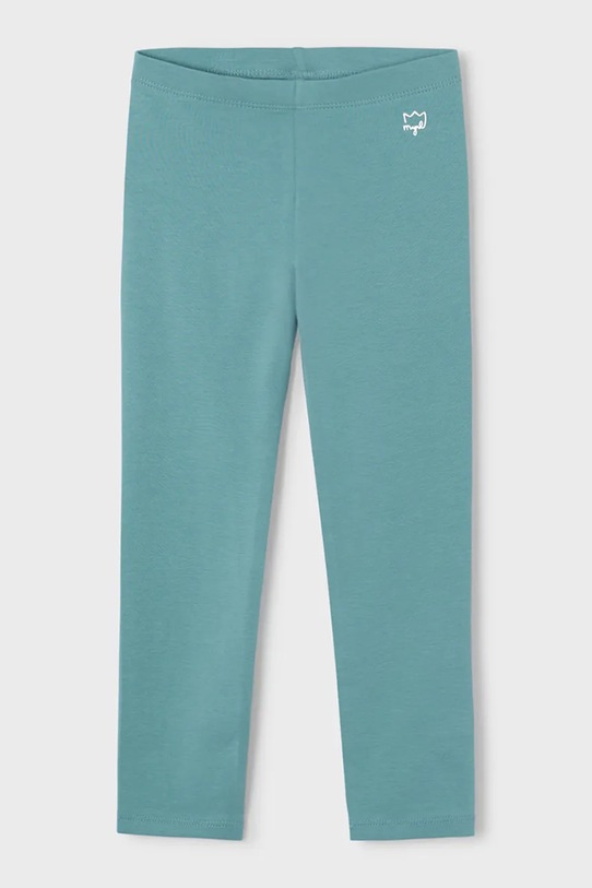 Mayoral legginsy dziecięce z elastanem turkusowy 748.6H.Mini.PPY2