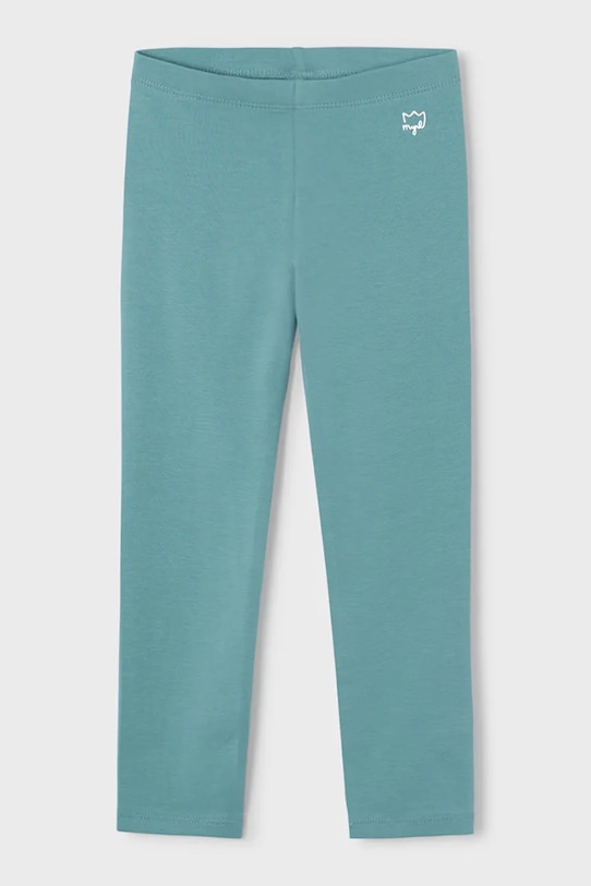 Mayoral legginsy dziecięce z elastanem turkusowy 748.6H.Mini.PPY2