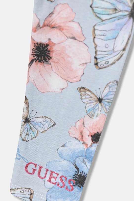 Dziewczynka Guess legginsy dziecięce K6RB07.J1314.PPY2 niebieski