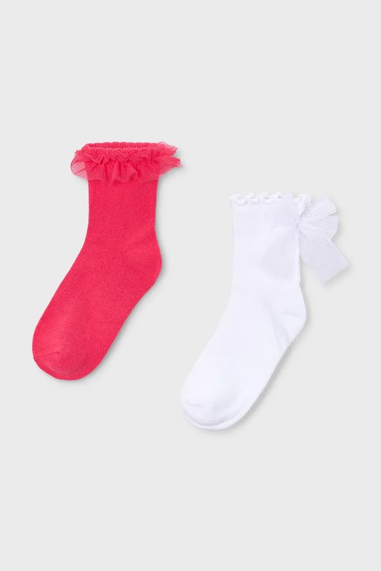 Mayoral skarpetki dziecięce 2-pack różowy 10184.6A.Mini.PPY2