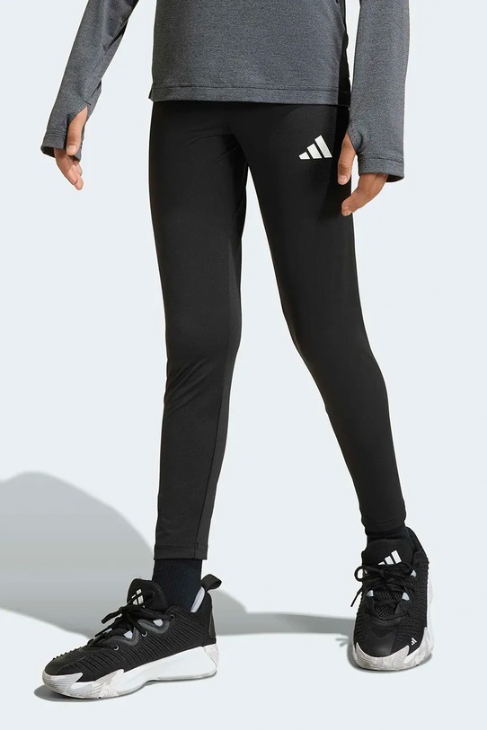 adidas legginsy dziecięce z elastanem czarny KB2851