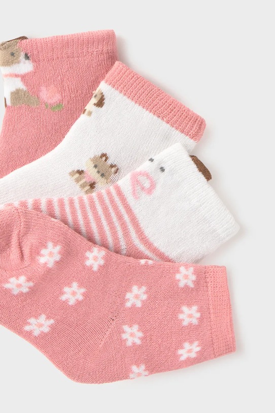 Mayoral Newborn skarpetki niemowlęce 4-pack 9054.2D.Newborn.PPY2 różowy SS26
