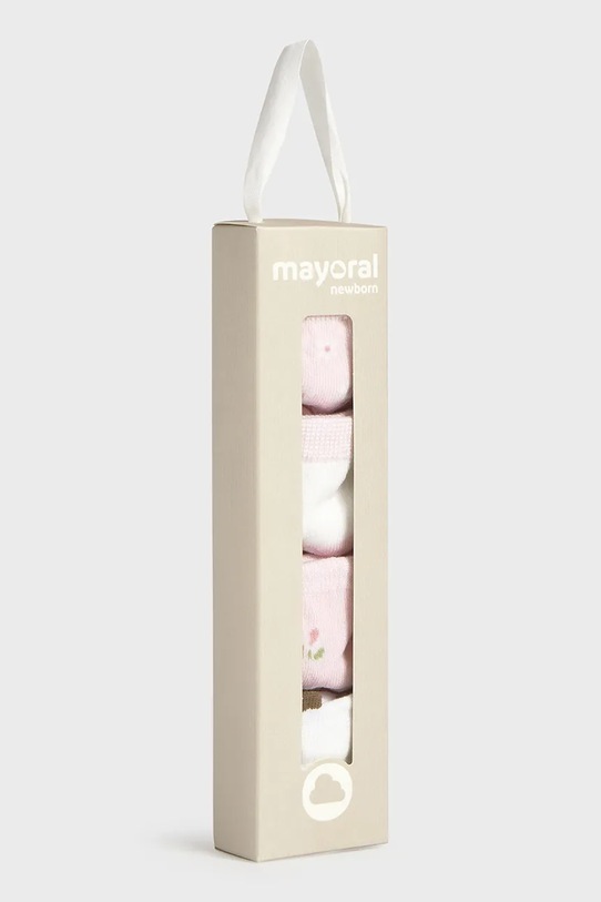 Dziewczynka Mayoral Newborn skarpetki niemowlęce 4-pack 9054.2D.Newborn.PPY2 różowy