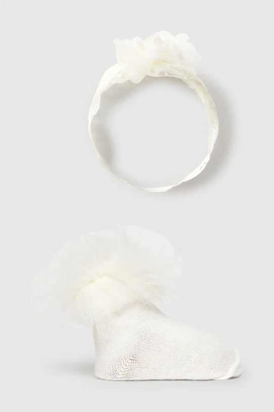 Mayoral Newborn skarpetki niemowlęce beżowy 9055.2L.Newborn.PPY2