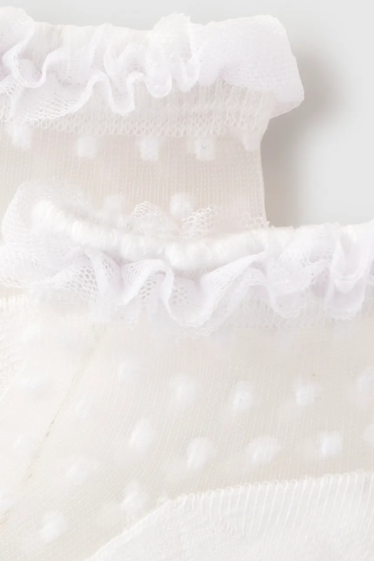 Бебешки чорапи Mayoral Newborn 9056.2L.Newborn.PPY2 бял SS26