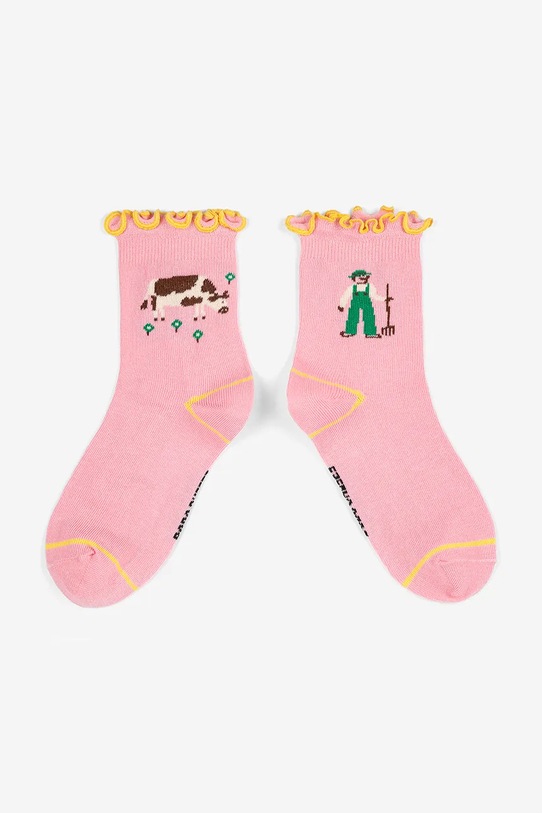 Bobo Choses skarpetki dziecięce Farm Adventure różowy 126AI007