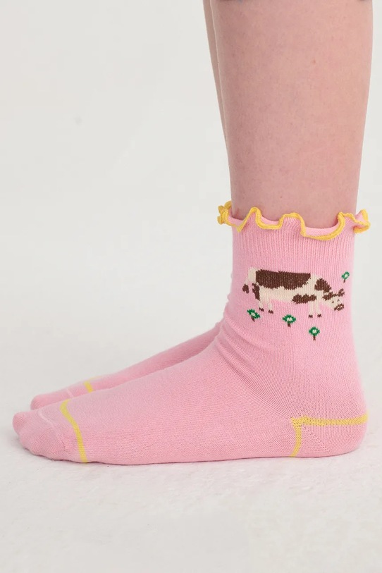 Bobo Choses skarpetki dziecięce Farm Adventure różowy 126AI007