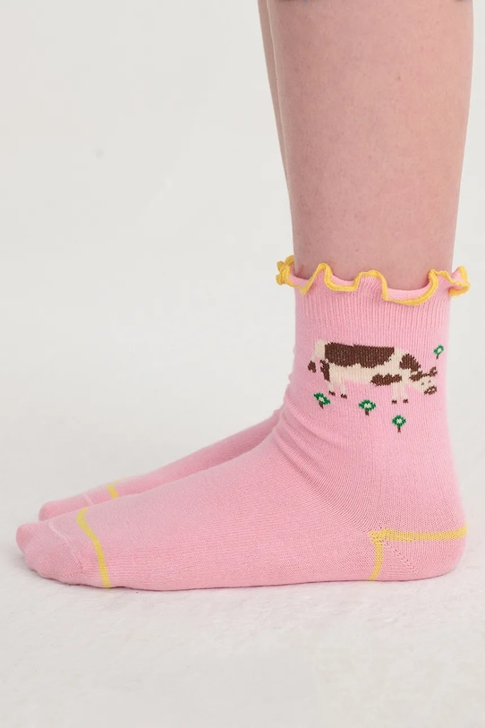 Παιδικές κάλτσες Bobo Choses Farm Adventure ροζ 126AI007