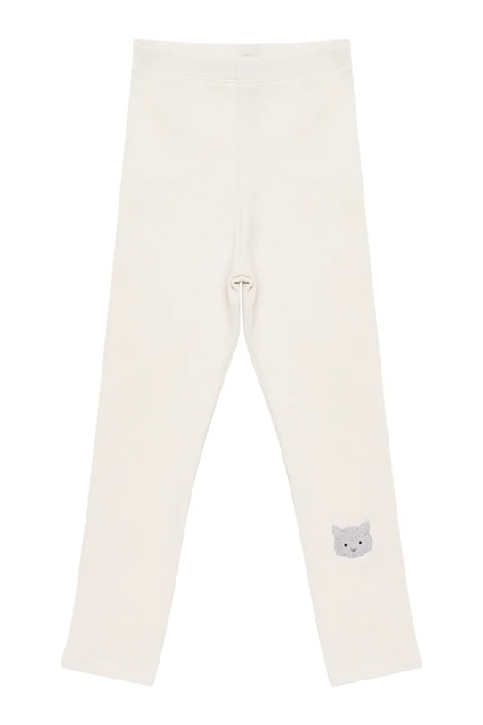 Donsje legginsy niemowlęce Soenie Leggings Cat z elastanem biały 4117201