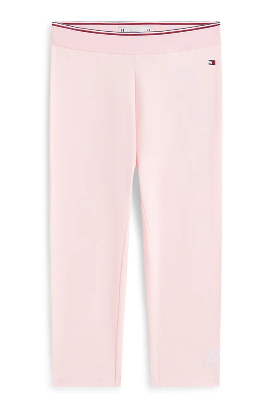 Tommy Hilfiger legginsy niemowlęce z bawełną różowy KN0KN02392.G.PPY2