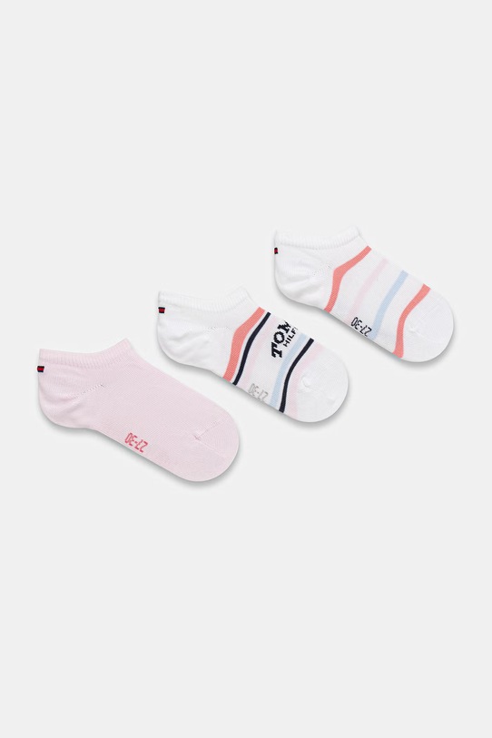 Tommy Hilfiger skarpetki dziecięce 3-pack różowy 701238515.G.PPY2