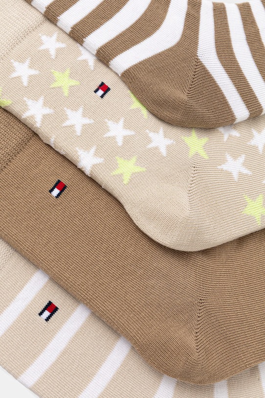 Tommy Hilfiger skarpetki 4-pack 701241405.G.PPY2 beżowy SS26