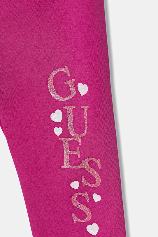 Dziewczynka Guess legginsy dziecięce K6GB01.J1314.PPY2.M różowy