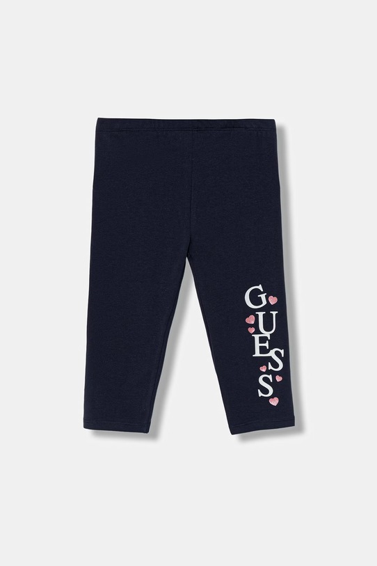 Guess legginsy dziecięce z elastanem granatowy K6GB01.J1314.PPY2.M
